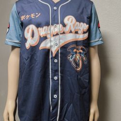 Dragon Rage Dragon Type Pokemon Baseball Jersey - Medium