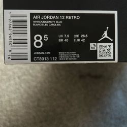 AIR JORDAN 12 RETRO UNIVERSITY BLUE