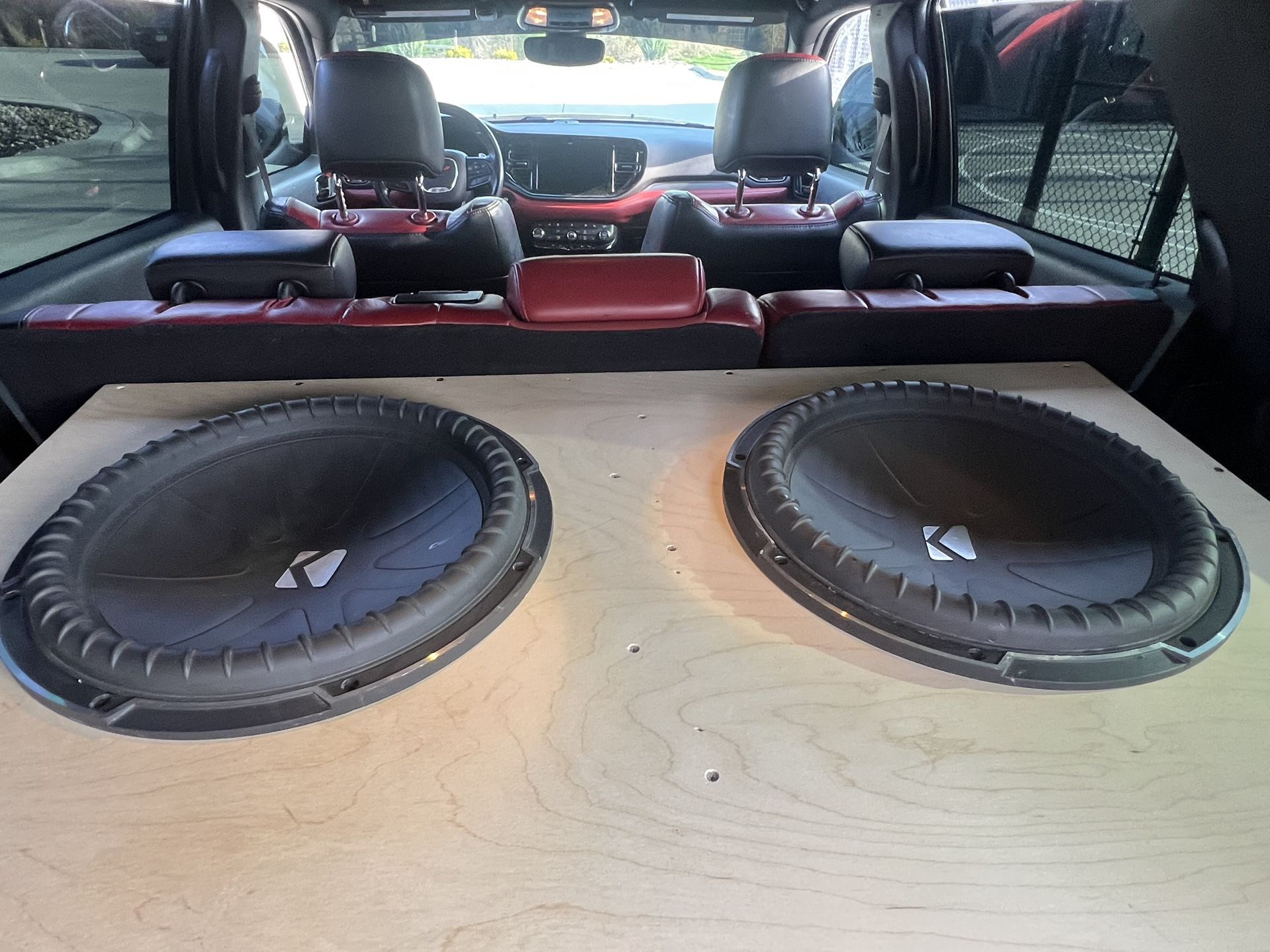 Kicker Comp Q  15” Subs Dual 2 Ohm Box Built with Baltic Birch 9.9 Cubic Ft Tuned To 32 Hz 