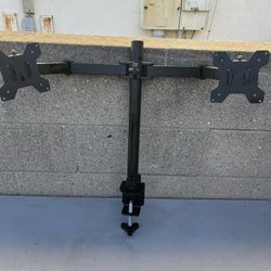 Vivo Dual Monitor Desk Mount Heavy Duty, Adjustable Steel Stand, 13"-30"