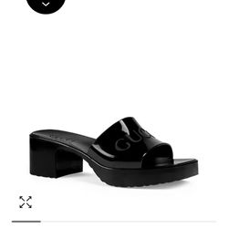 GUCCI Women's Platform Block Heel Slide Sandals