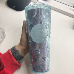 Starbucks Blue Mermaid Scale Tumbler