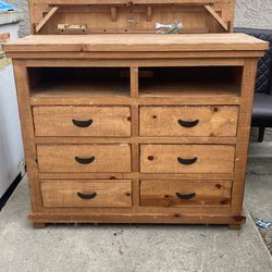 Dresser 6 drawer solid wood home furniture MUST SELL TODAY SUNDAY