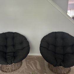 Set Of 2 Papasan Chairs Brand New.