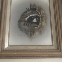 Raccoon Painting By Harris