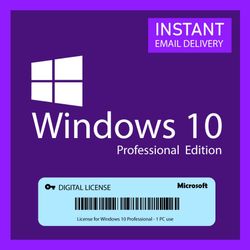 Microsoft Windows 10 Professional License Key