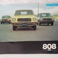 1976 Mazda 808 Catalog Brochure Sedan Coupe Wagon 1600 Original 76 Very Good