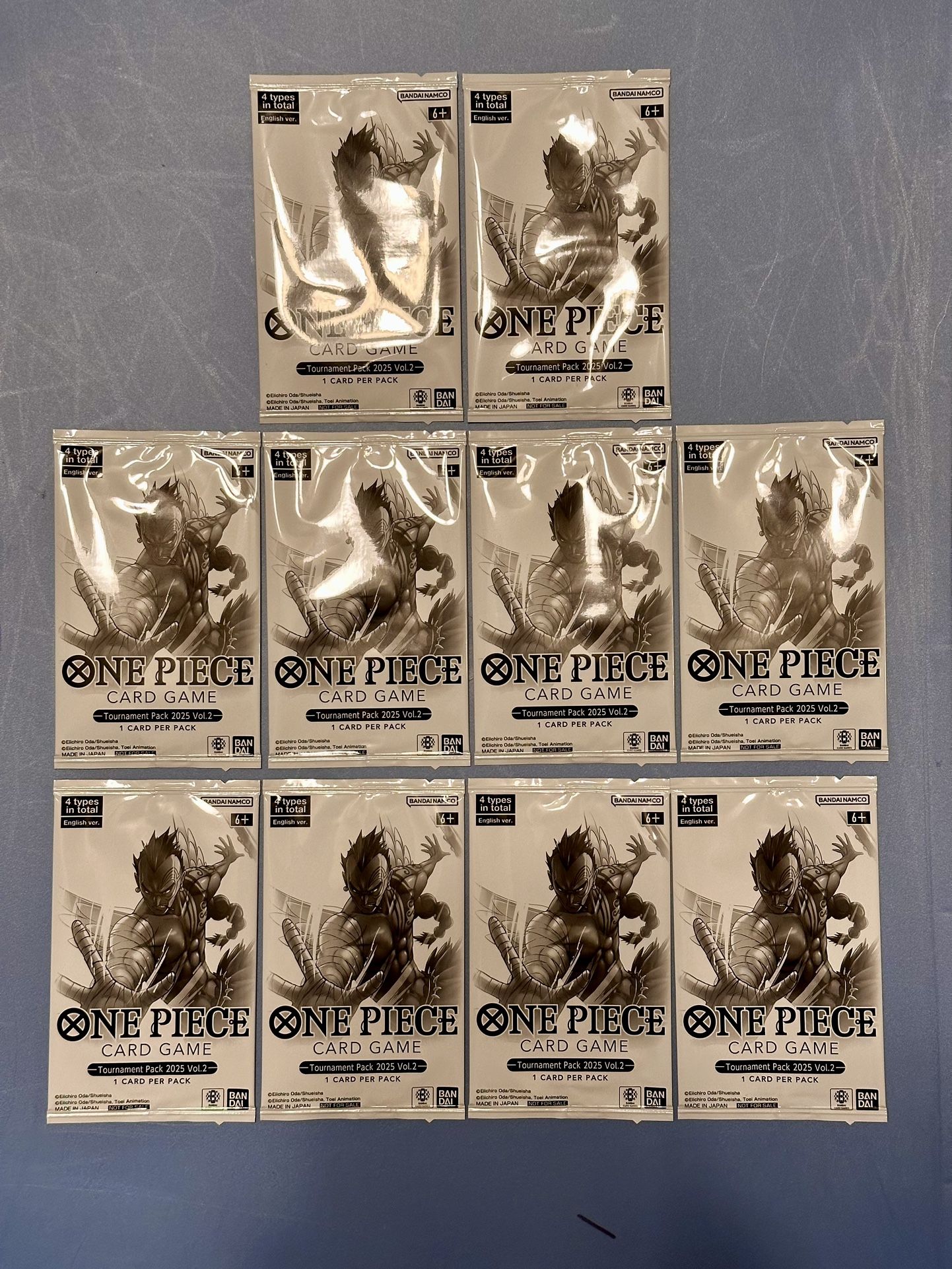 10x Lot - One Piece Tournament Pack 2025 Vol.2
