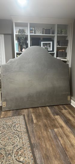 Pottery Barn king size upholstered headboard
