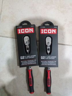 Icon 1/4" Drive G2 9" Long Locking Flex Ratchet