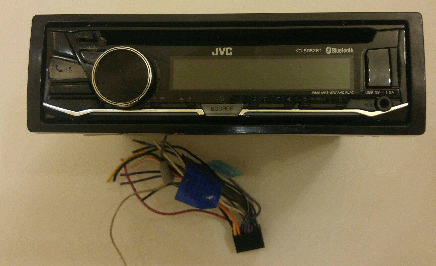 JVC Car Stereo Head Unit. JVC KD-SR82BT iPod & Android CD Receiver with Bluetooth