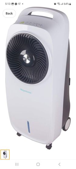 Keystone 7.5-Liter Indoor Evaporative Air Cooler (Swamp Cooler) in White, KSTE(contact info removed)-WHT