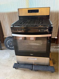 Whirlpool Black 4 Burner Stove