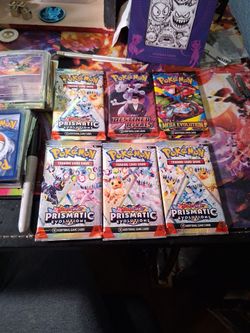 6 packs and the 4 cards near mint