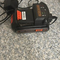 Black Decker battery and charger
