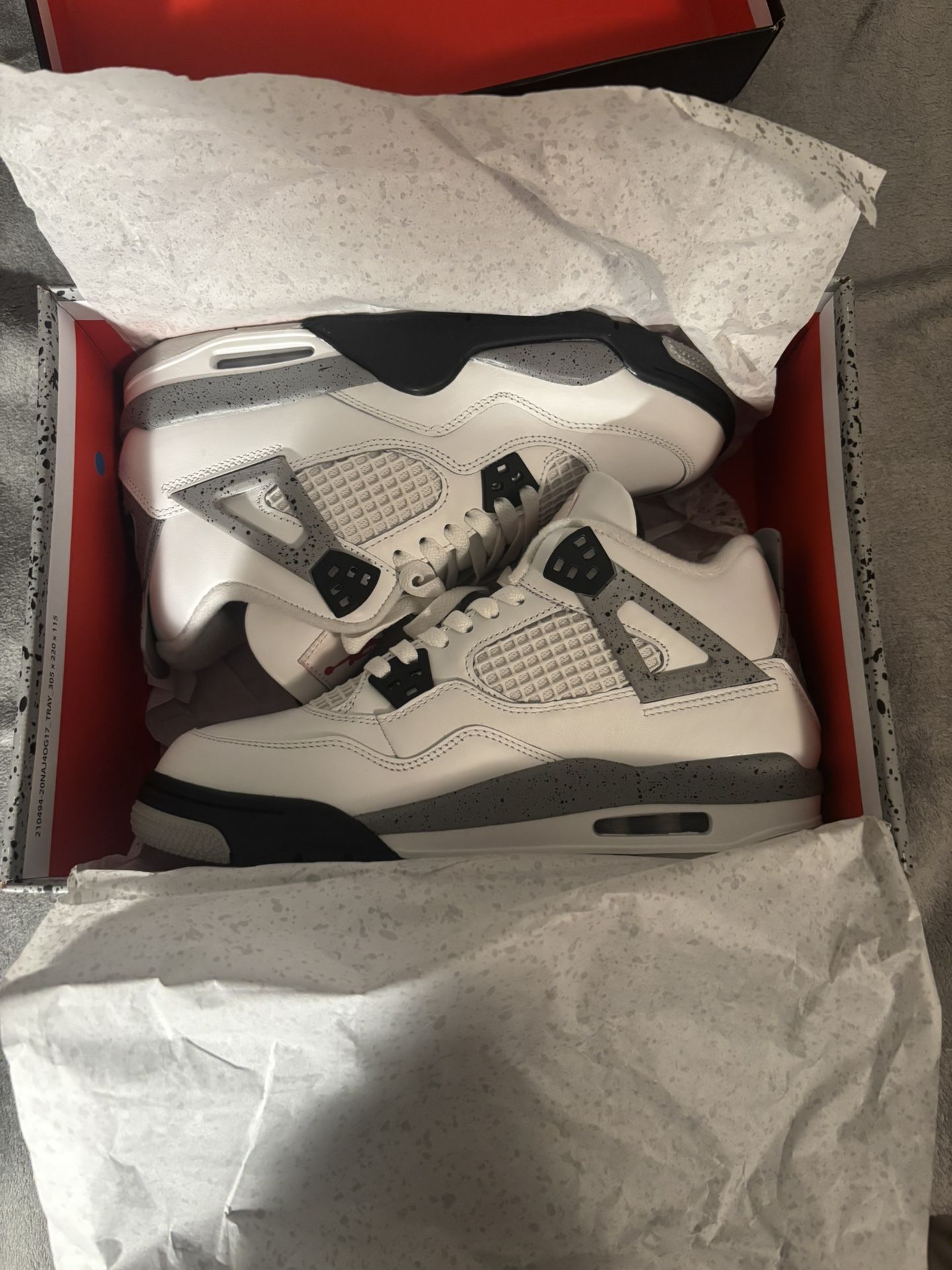 Air Jordan 4 Retro OG 7Y GS 'White Cement' 2025
