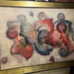 Eric Waugh: original Acrylic , large,  signed by the artist, great frame