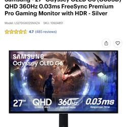 Samsung Oled G6 360hz Monitor