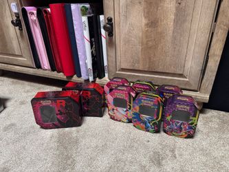 8 Pokemon Mega Empty Tins