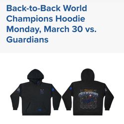 Dodgers Tickets Back To Back World Series Hoodie Monday March 30th on