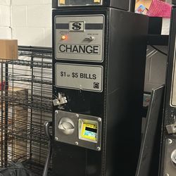 ROWE BC-12 $1 & $5 BILL to COIN CHANGER MACHINE MODEL BC-12 UNTESTED