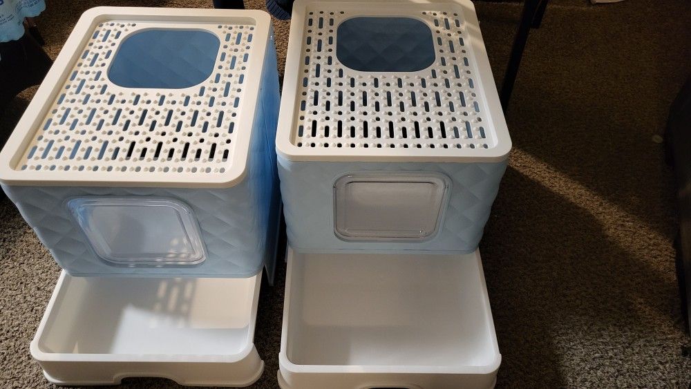 2- Cat Litter Boxes 