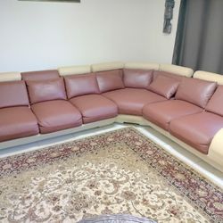 Marked Down To $1,500 This Weekend Only Nov 10th - 12th 2023.  Imported Italian Leather Couch And Matching Loveseat