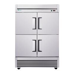 54Commercial Freezer, 49 Cu.Ft Four-Door Stainless Steel Reach-In Freezer, -8~0℉, Air Cooling, 6 Shelves, R290