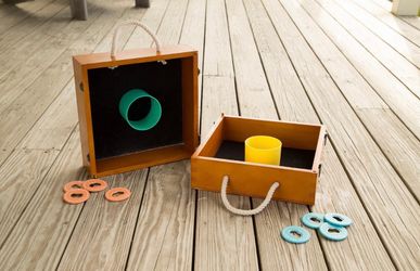 Great 4th of July Game Wooden Washer Toss Game Set