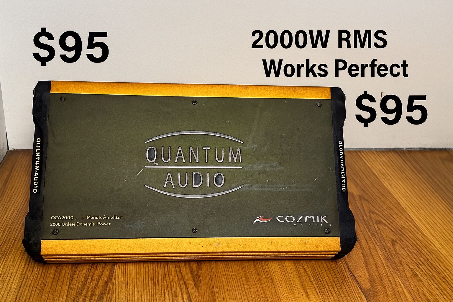 Quantum Audio 2000W Cozmik Amp – Monoblock – Works Great