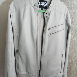 Men's Medium Faux Leather Jacket