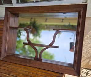Vintage mirror shelf