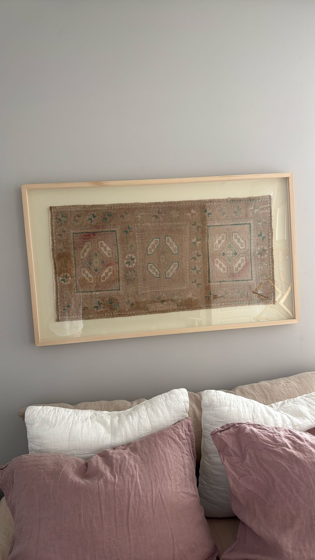 Framed Vintage Rug Wall Art