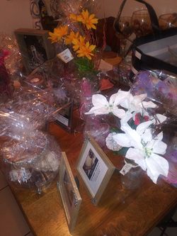Wall Decor, table pieces, mirrors, and more hand decorated.