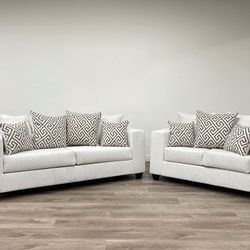New Sofa + Loveseat Set 