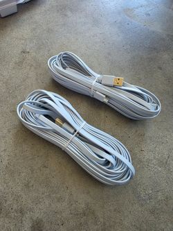 (2) micro usb to usb cables extra long