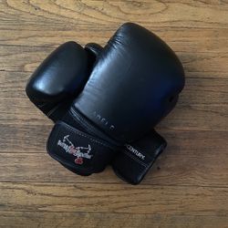 ILoveKickboxing Black 12oz Boxing Gloves