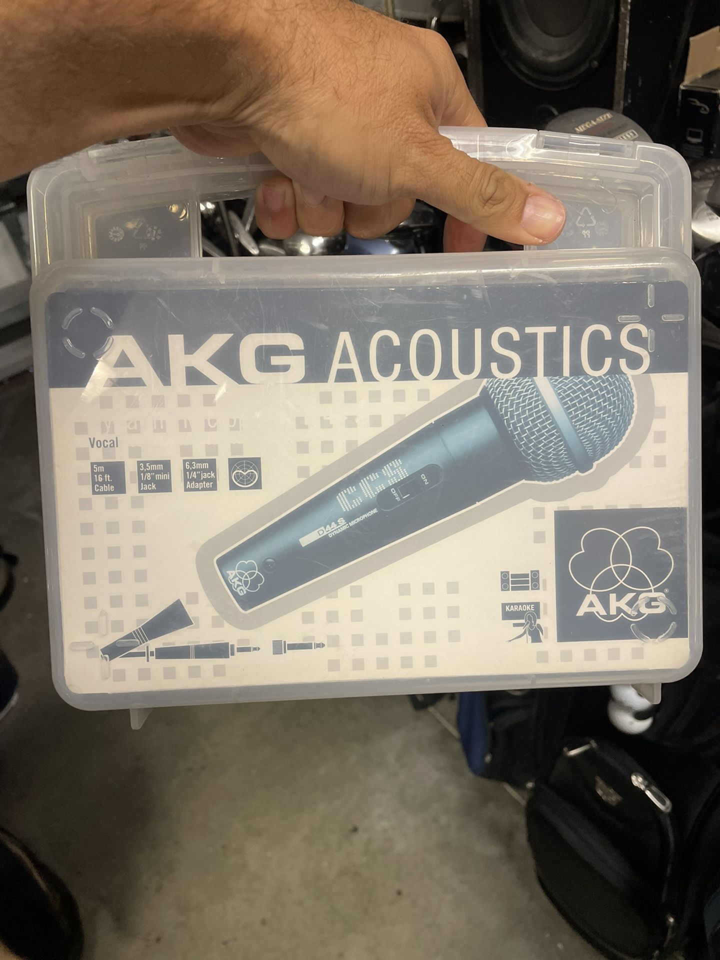 AKG dynamic corded microphone