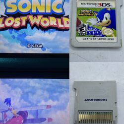 Sonic Lost World (Nintendo 3DS) Authentic Game Cartridge Only - Tested