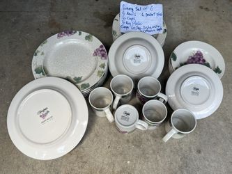 24 Pieces….Set Of 6 Dining Set For Only $16.For The Whole Set 