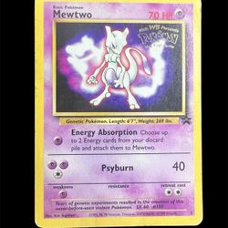 Pokémon Mewtwo Promo Card Wotc 03/53 70 HP Basic Psyburn Ken Sugimori 1999