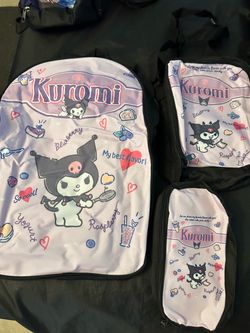 New girls, three-piece backpack sets