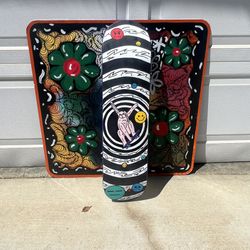 Custom Painted Skateboard  “Bunny Board”  