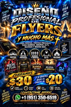 Flyers for party's or events
