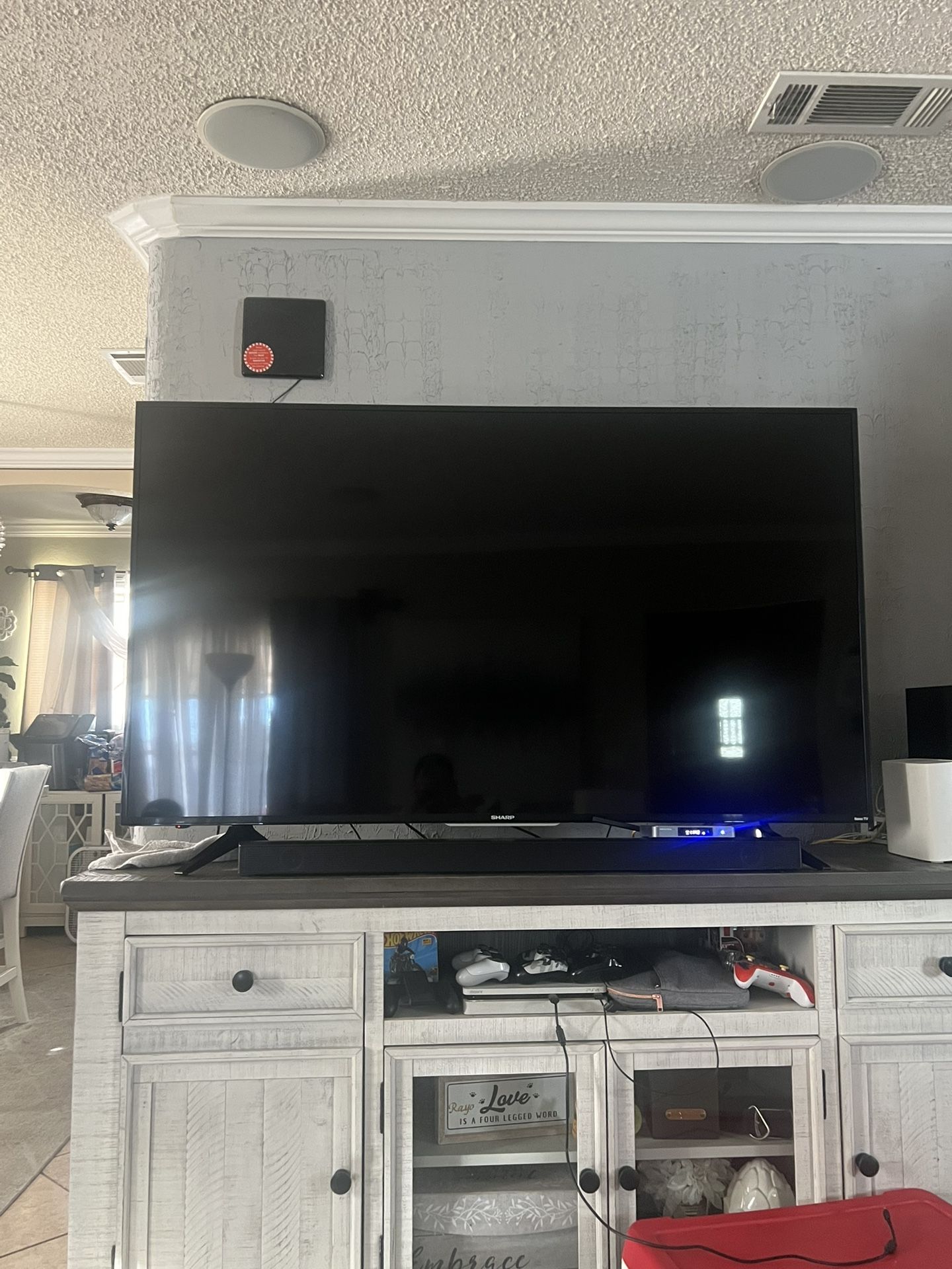 Sharp 65 inch smart TV with Roku tv