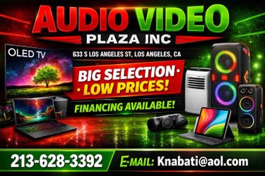 TV'S  , Bluetooth party speakers,  portable and windows ac's  and much more.  2136283392