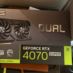 ASUS Dual GeForce RTX™ 4070 Super EVO OC Edition 12GB GDDR6X Graphics Card GPU