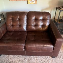 Ashley's Furniture - Leather loveseat 