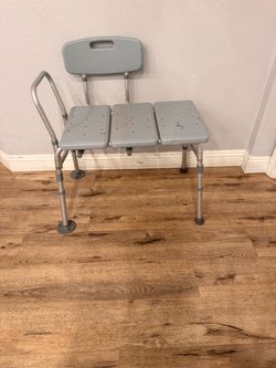 Walker, toilet seat riser, tub transfer chair
