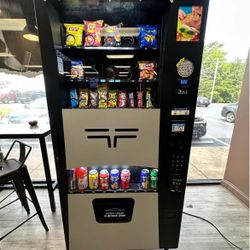 Snacks And Drinks Combo Machine With Card Reader